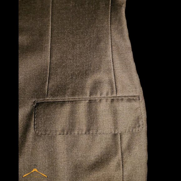 Hickey Freeman Suit - 48R/44, Charcoal Gray, Wool, EUC, Made in USA - Picture 5 of 13
